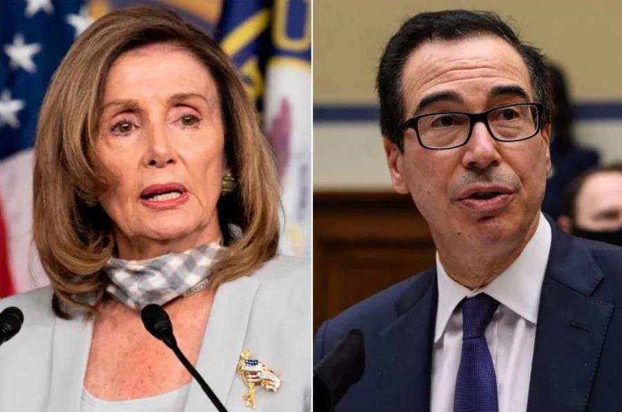  佩洛西與姆努欽在關(guān)於刺激計(jì)劃對話方面「分歧繼續(xù)縮小」