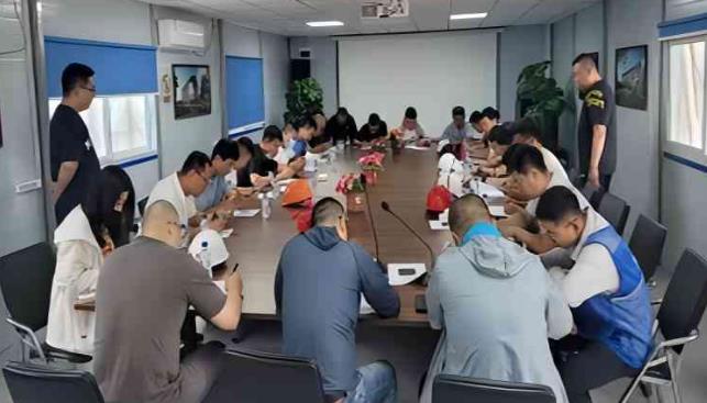 長(zhǎng)春蓮花山度假區(qū)安全生產(chǎn)百日攻堅(jiān)建築專(zhuān)班組織培訓(xùn)考試