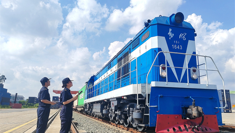 「灣區(qū)號(hào)」中歐班列開行三周年  運(yùn)送出口貨物總值已超百億