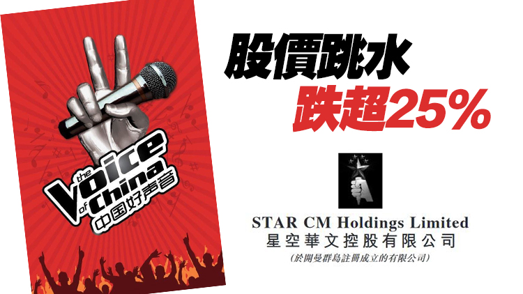 【財(cái)通AH】中國好聲音母公司市值已蒸發(fā)330億港元