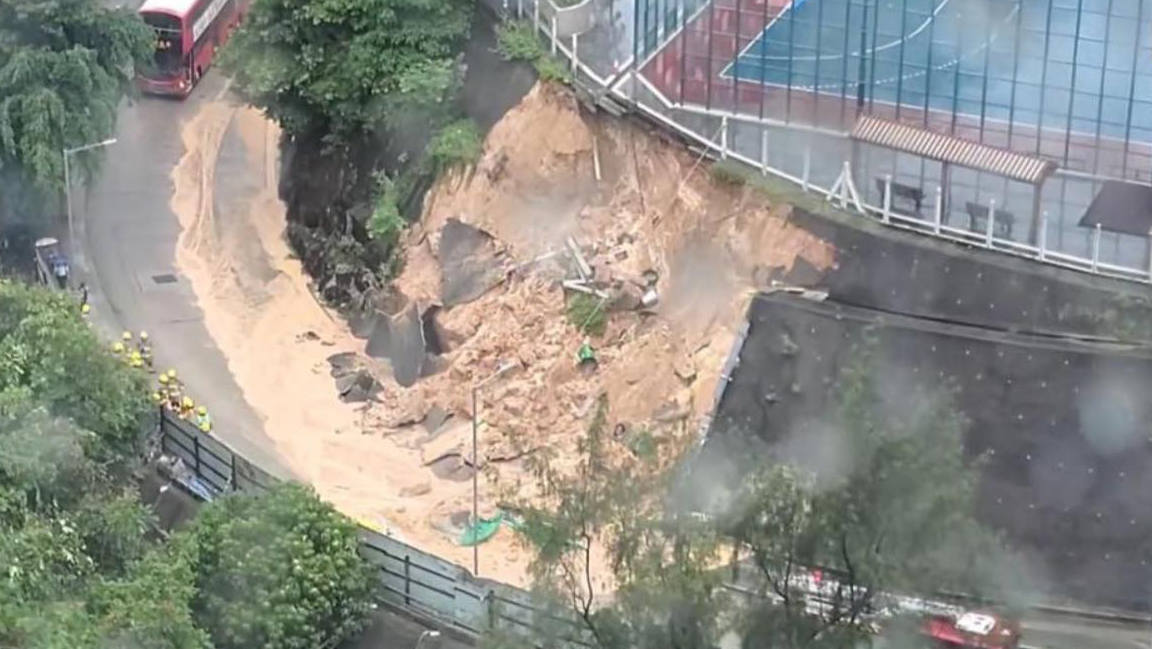 銅鑼灣及紅磡發(fā)生山泥傾瀉