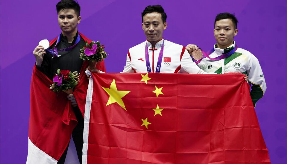第4金！孫培原男子長拳成功衛(wèi)冕 宋子君奪銅為澳門取首枚獎牌