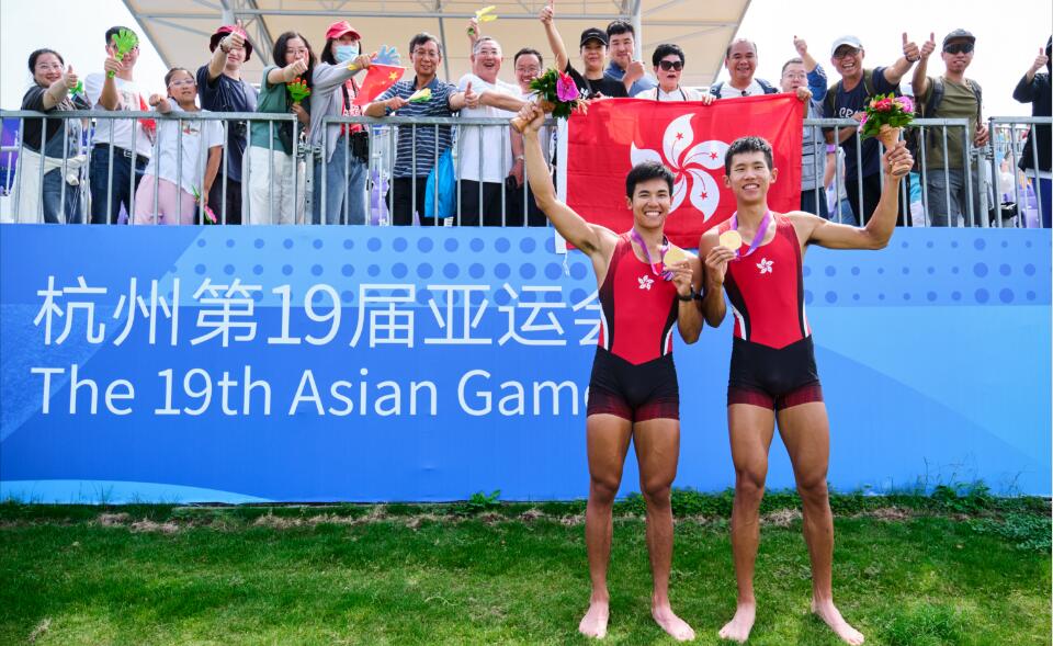 港隊亞運(yùn)直擊｜開門紅！林新棟/王瑋駿為港隊勇奪亞運(yùn)第1金