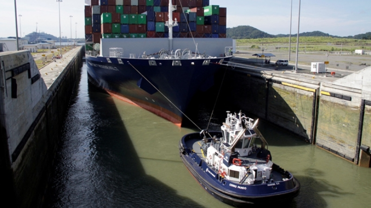 乾旱持續(xù)致水位下降 巴拿馬運河限制通行船舶數(shù)量