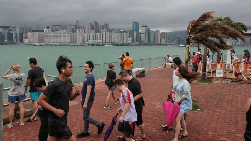 天文臺：「小犬」減弱為颱風(fēng) 三號風(fēng)球至少維持至8日中午