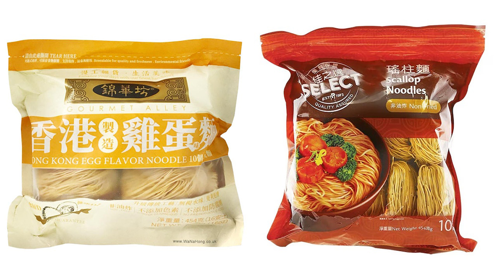 食安中心：「錦華坊」雞蛋麵、「佳之選」瑤柱麵驗出二氧化硫