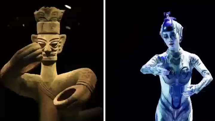 姿勢神同步！《深A(yù)I你》與三星堆竟有「千年奇緣」