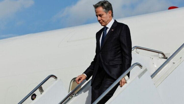 ?外媒：布林肯抵日參加G7外長會(huì) 將討論巴以衝突等話題