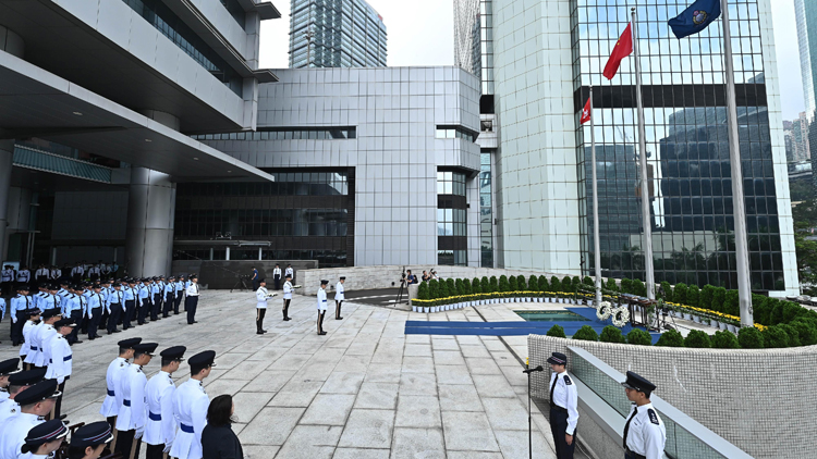 警隊(duì)悼念殉職警員 蕭澤頤：會繼續(xù)做好維護(hù)國安工作