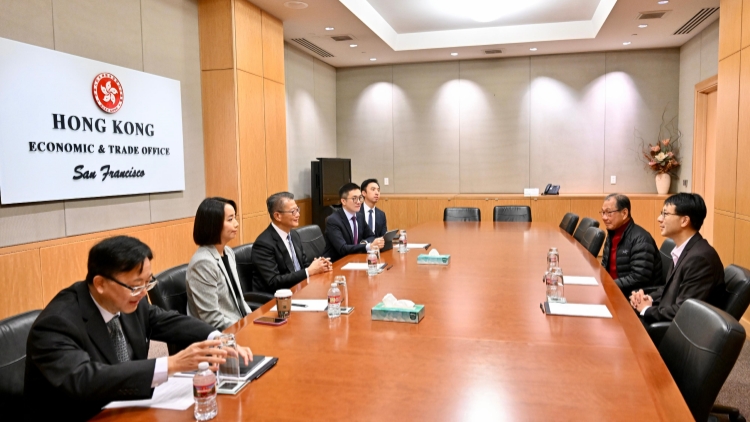 陳茂波向美企介紹香港營商環(huán)境 歡迎更多上中下游企業(yè)來港發(fā)展
