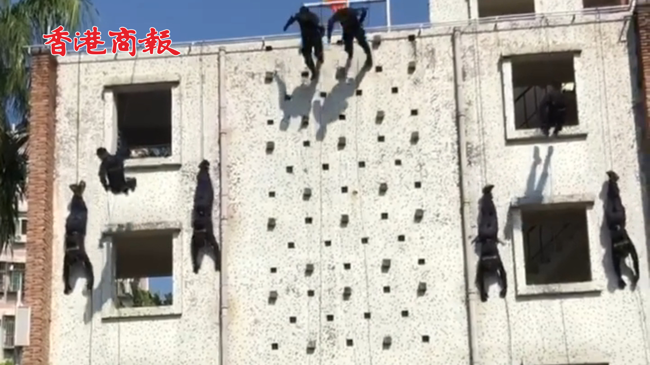 有片丨太帥了！深圳特警上演神兵天降 宛如電影大片