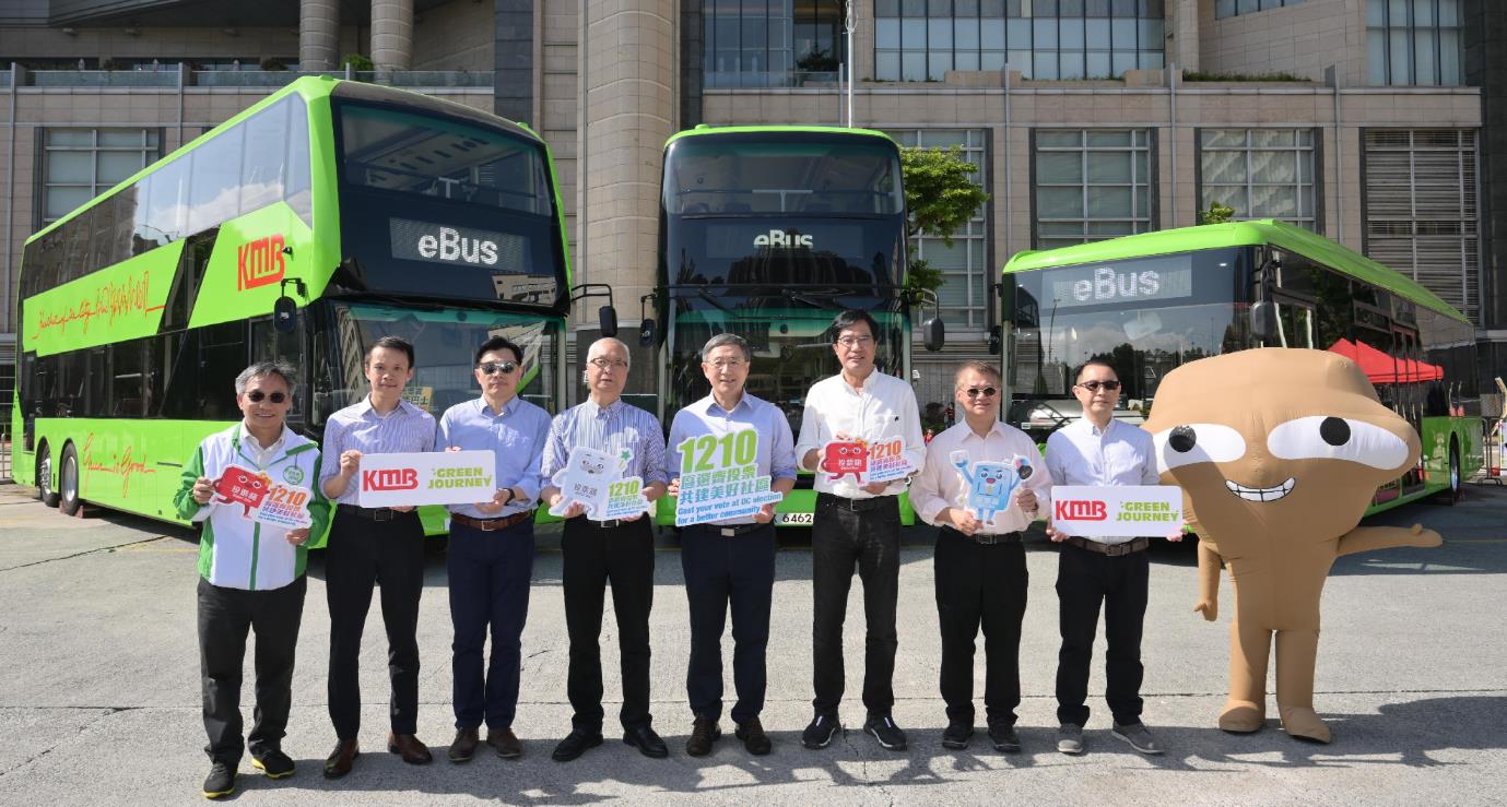 區(qū)議會選舉丨卓永興出席九巴活動 冀市民1210齊投票