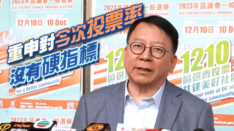 區(qū)議會選舉｜陳國基投票 指投票過程快捷順暢 籲巿民今日盡量投票