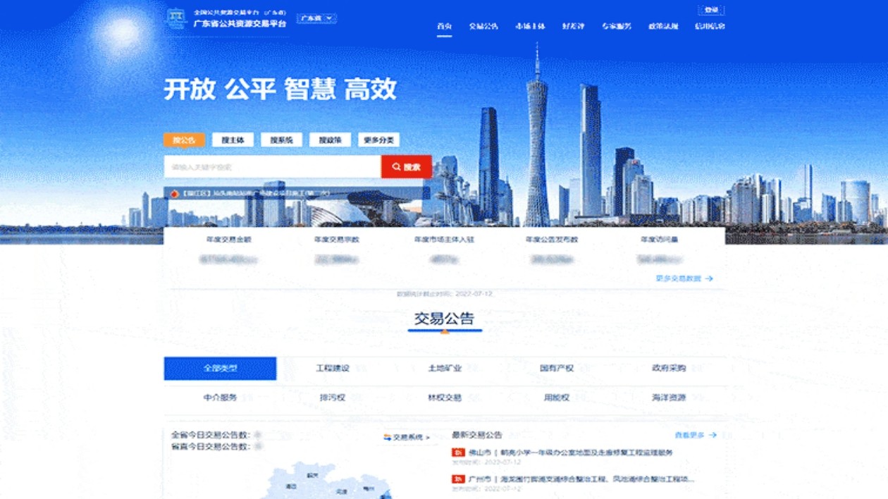 粵公共資源交易平臺(tái)服務(wù)評(píng)估結(jié)果出爐 來看看哪些城市做得更好