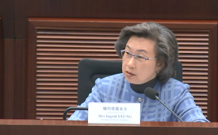楊何蓓茵：盡快推行《公務(wù)員守則》 合法表達(dá)意見不受守則影響