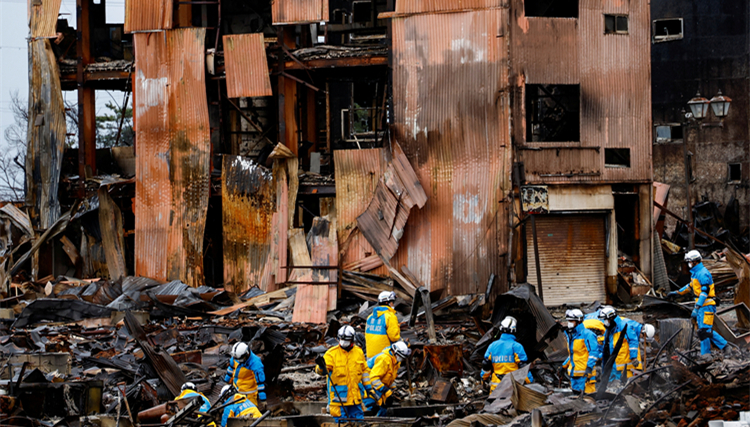 日本地震增至128死  90多歲高齡婦災(zāi)後逾120小時(shí)獲救