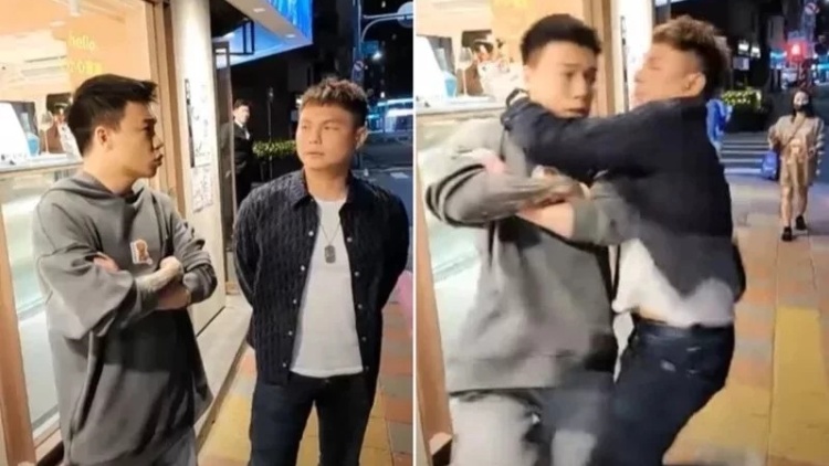 臺灣網(wǎng)紅直播當街大打出手場面亂