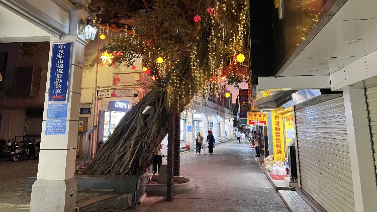 中英街開(kāi)啟夜遊模式 新街區(qū)1月底將完成升級(jí)改造