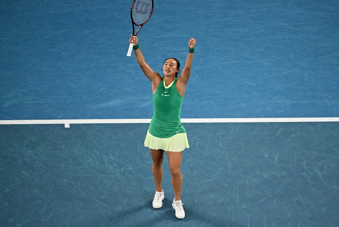 【圖集】直落兩盤6:4贏雅絲特蓮絲卡  鄭欽文晉澳網(wǎng)女單決賽創(chuàng)歷史