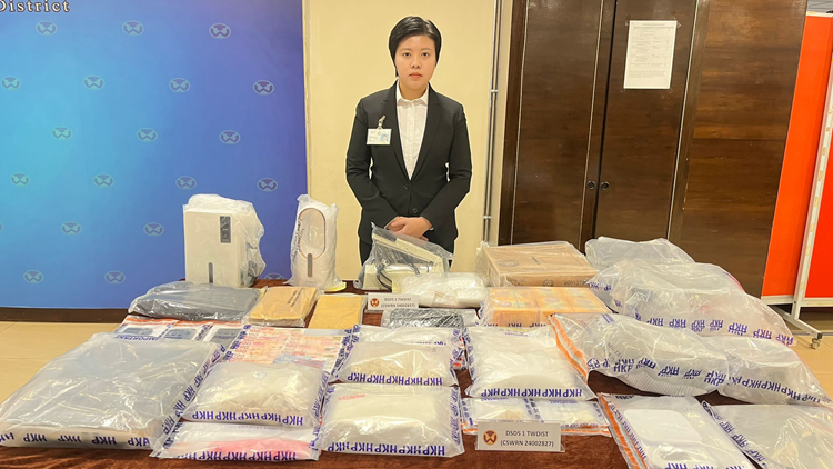 警破長(zhǎng)沙灣製毒工場(chǎng) 檢值310萬元毒品 拘捕1男