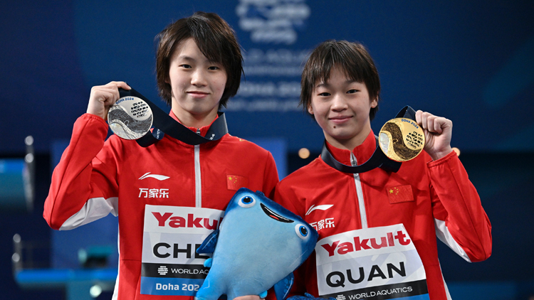 祝賀！世錦賽上全紅嬋奪金 陳芋汐摘銀