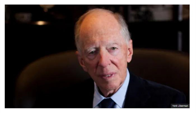 外媒：英國(guó)金融家雅各布·羅斯柴爾德去世 終年87歲