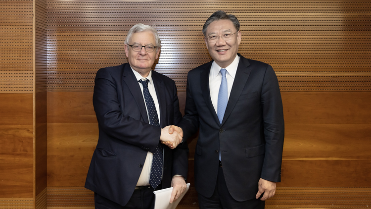 王文濤會(huì)見(jiàn)法國(guó)巴黎銀行董事長(zhǎng)樂(lè)明瀚