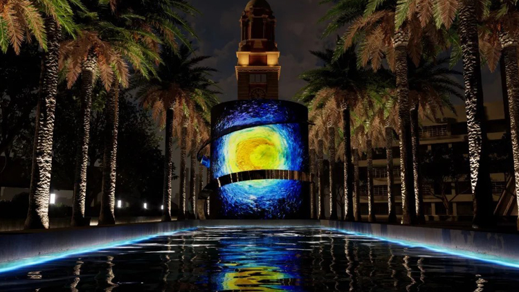 「梵高·樂印」藝術(shù)展28日起亮相 尖沙咀鐘樓免費(fèi)睇