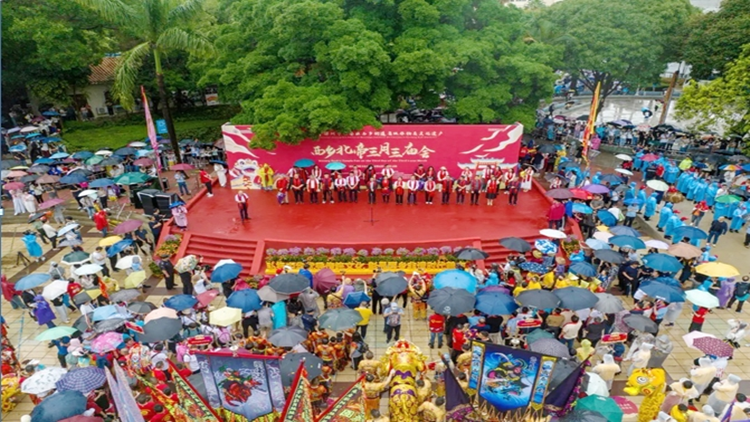 暴雨中精彩綻放！西鄉(xiāng)北帝三月三廟會(huì)盛大開(kāi)啟