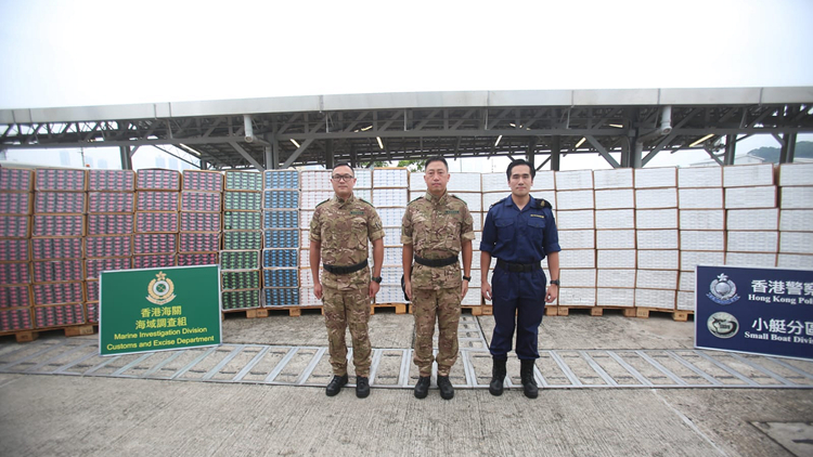 水警聯(lián)同海關(guān)反走私 檢值3000萬(wàn)元私煙 拘6人