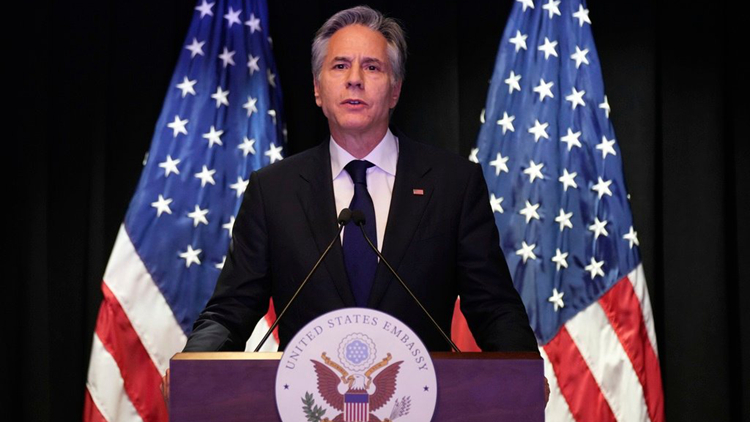 布林肯稱美高校抗議活動是美國民主標(biāo)誌 在社交媒體翻車！