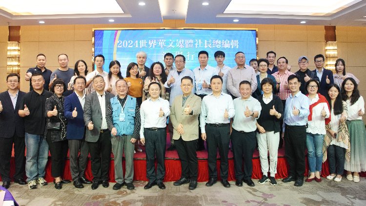 有片｜29家世界華文媒體社長總編輯聚鵬城 丁時照：在最好季節(jié)報道世界級文博會