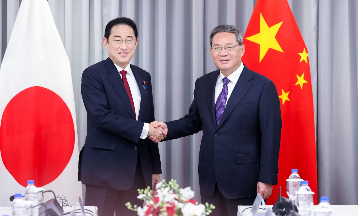 李強(qiáng)會(huì)見日本首相岸田文雄 