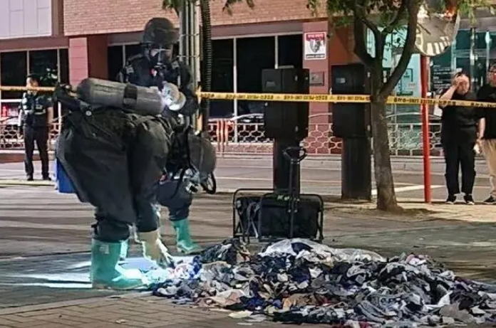 朝鮮國(guó)防?。撼綄和Ｏ蝽n方投放垃圾