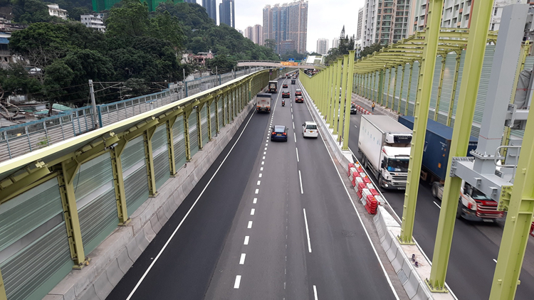 大埔公路（沙田段）北行線三線通車 近蔚景園到火炭路行車時間減至3分鐘