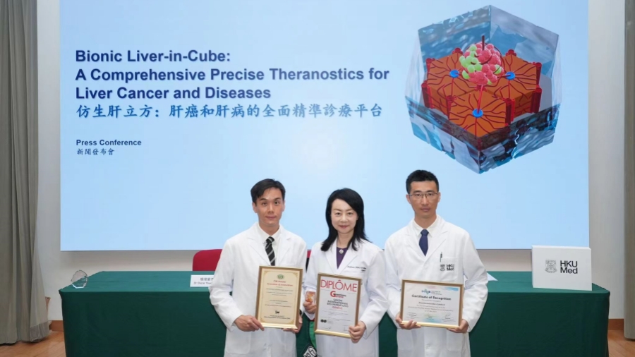港大醫(yī)學(xué)院發(fā)明全球首個(gè)肝立方 參展歐洲勇奪兩獎(jiǎng)