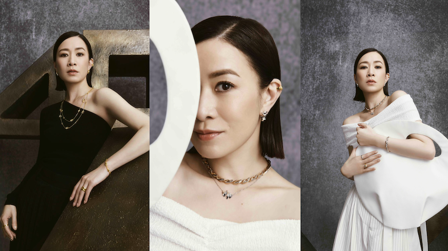 【時尚】佘詩曼演繹幾何美學(xué)系列足金珠寶