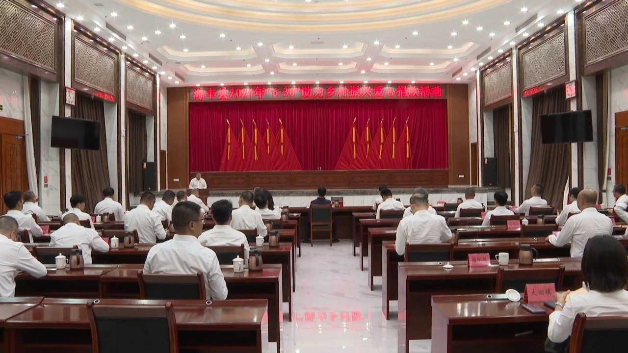 汕尾海豐舉行2024年「6·30」助力鄉(xiāng)村振興愛心捐款活動