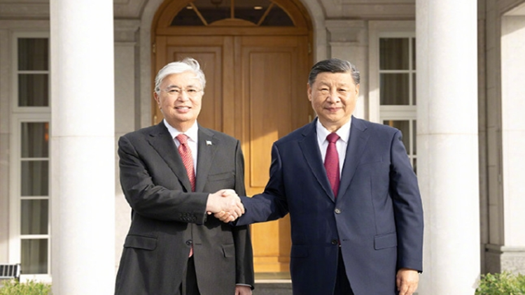 習(xí)近平同哈薩克斯坦總統(tǒng)托卡耶夫舉行會談