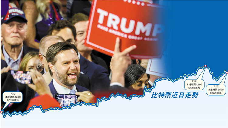 特朗普副手係加密貨幣大好友 比特幣或迎來(lái)新一輪升勢(shì)