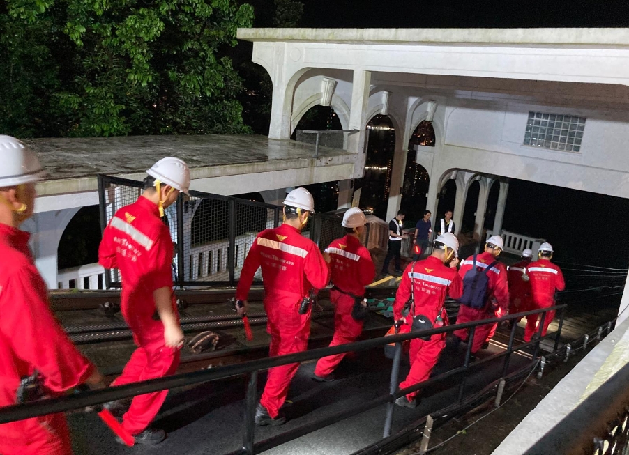 山頂纜車站跨部門演習(xí) 加強重大事故應(yīng)變能力