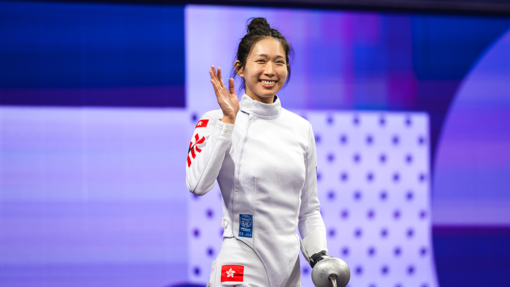 巴黎奧運(yùn)｜楊潤(rùn)雄現(xiàn)場(chǎng)打氣 江旻憓女重32強(qiáng)順利得勝