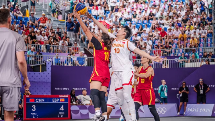 巴黎奧運(yùn) | 祝賀！中國(guó)三人女籃戰(zhàn)勝西班牙隊(duì)