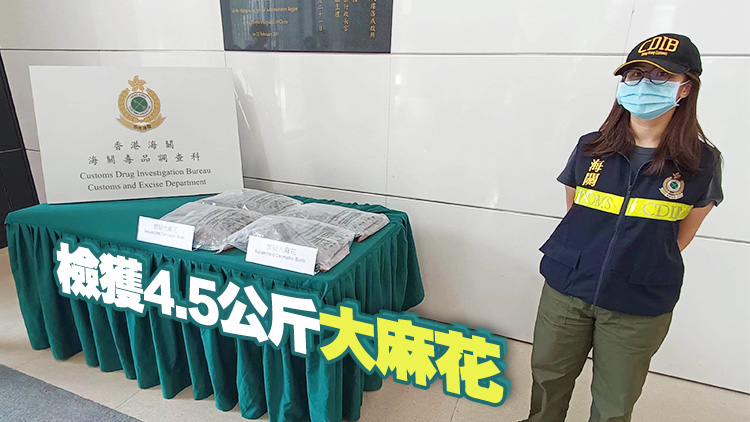 海關(guān)破佐敦毒品儲(chǔ)存?zhèn)} 拘一男子檢120萬(wàn)元大麻花