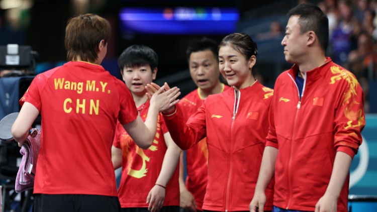 巴黎奧運｜國乒女團總比分3-0中國臺北 晉級半決賽！