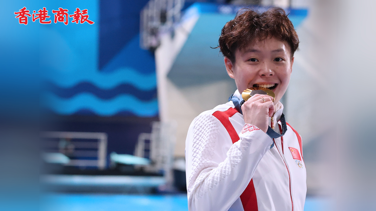 有片丨中國(guó)隊(duì)第31金！陳藝文跳水女子3米板奪金