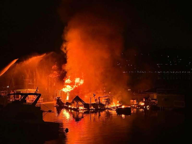 突發(fā)！大埔三門仔魚排火警  消防救熄無人受傷