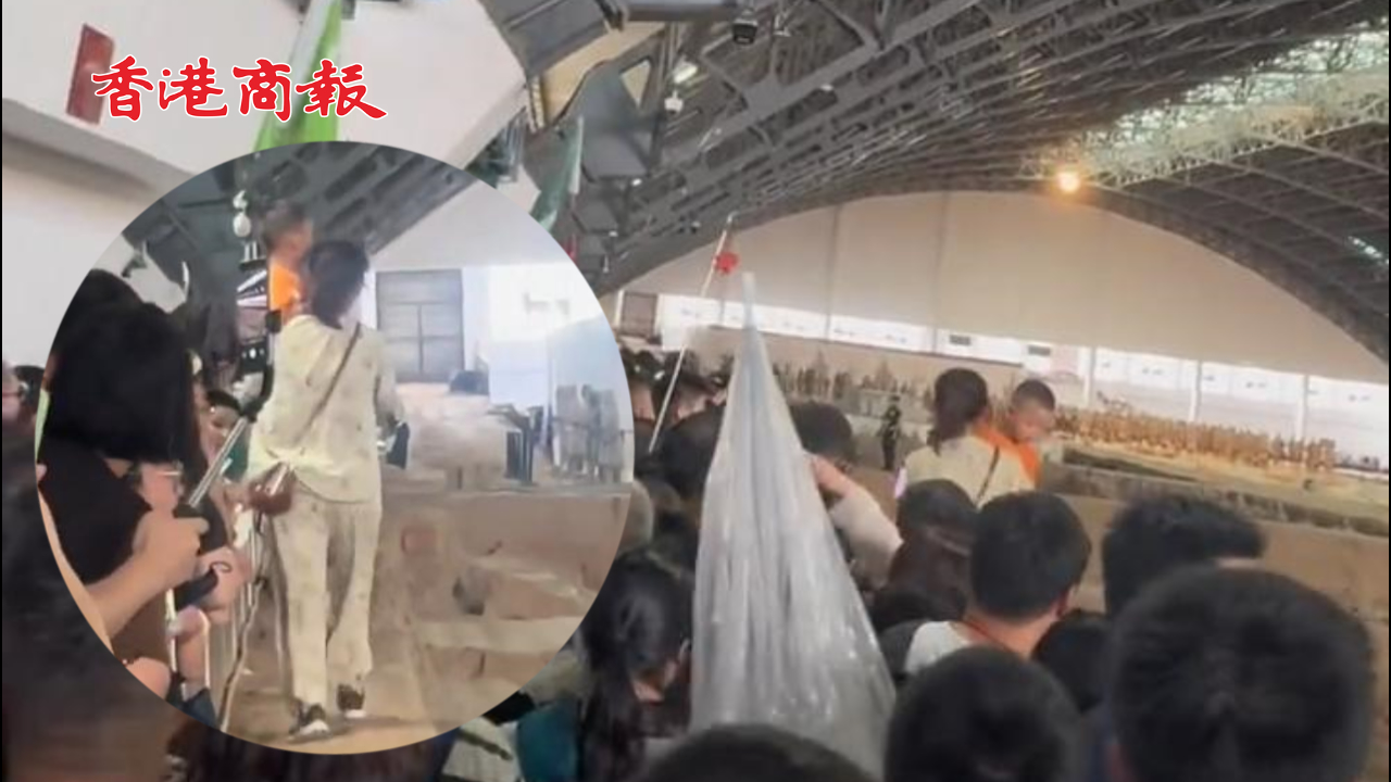 有片丨女子參觀兵馬俑抱仔走俑坑 當?shù)鼗貞鹤凶邪l(fā)燒抽搐 人多出不去不得已為之