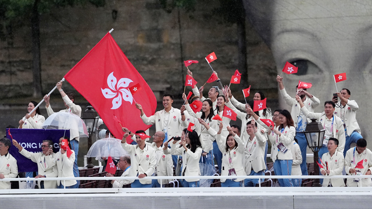 巴黎奧運中國香港代表團周三巴士巡遊 由體院出發(fā)至添馬公園