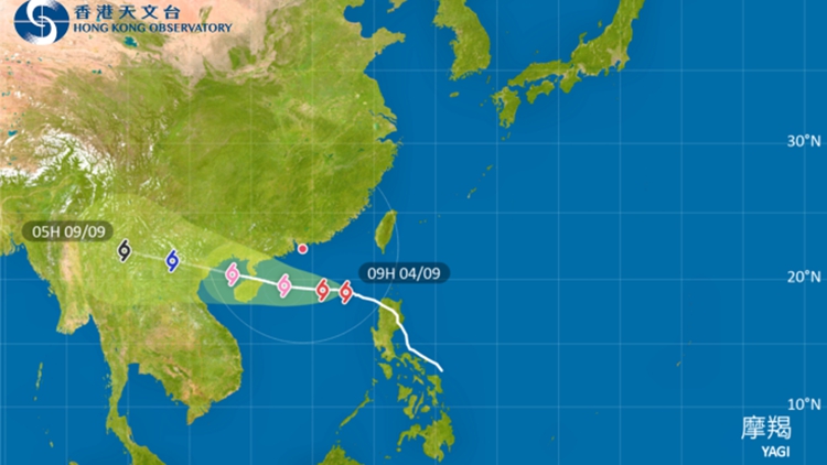 天文臺(tái)：考慮晚上6時(shí)至9時(shí)之間改發(fā)三號(hào)強(qiáng)風(fēng)信號(hào)